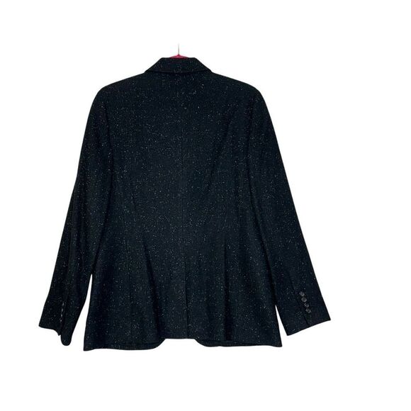 Talbots Collection Gray Black Speckled Wool Blazer | Size 14 - Picture 4 of 8